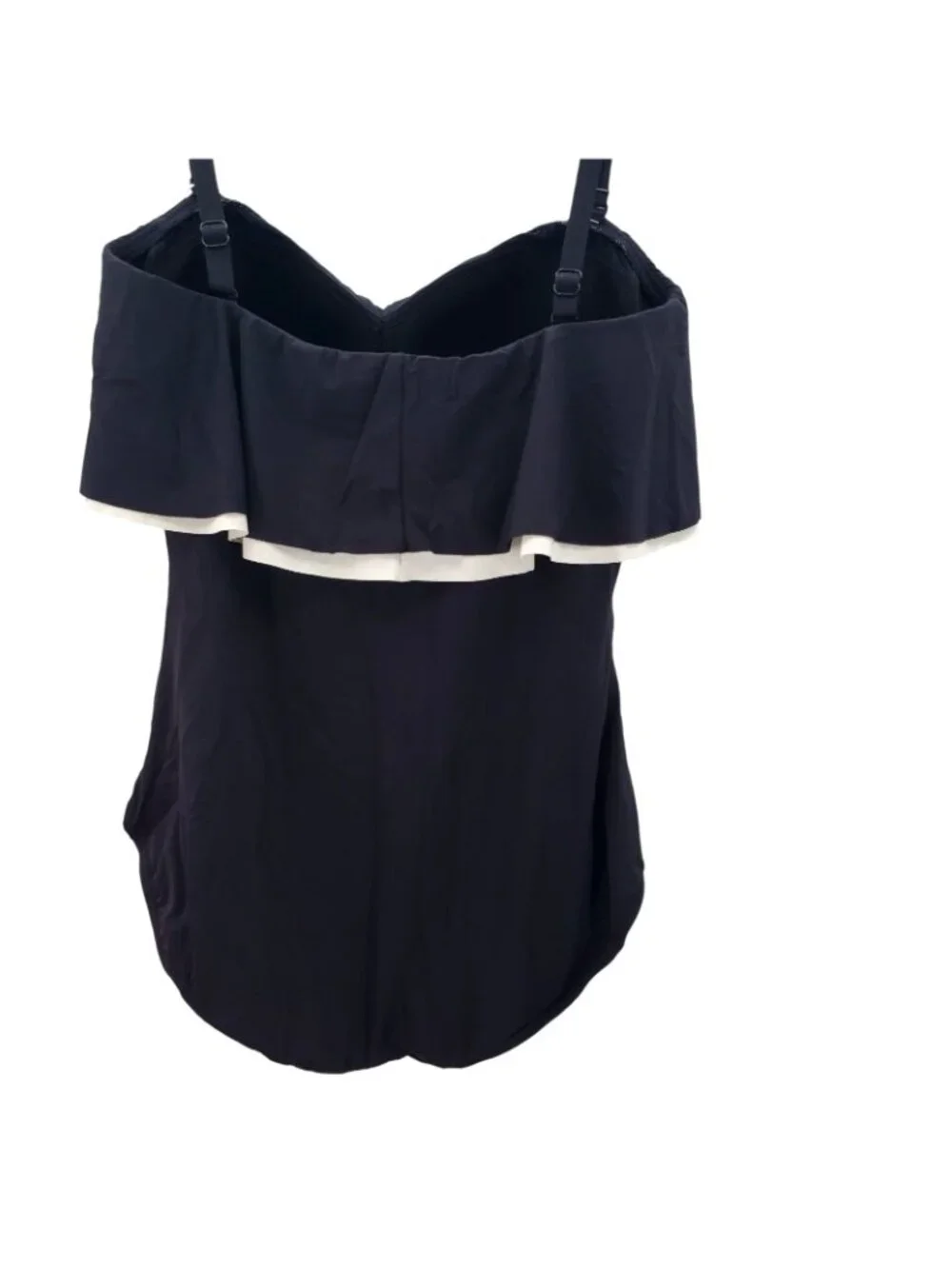 Coco Reef 14/38D Ruffle Bandeau Removable Straps Swimwear One-Piece Bathing Suit - Picture 7 of 14
